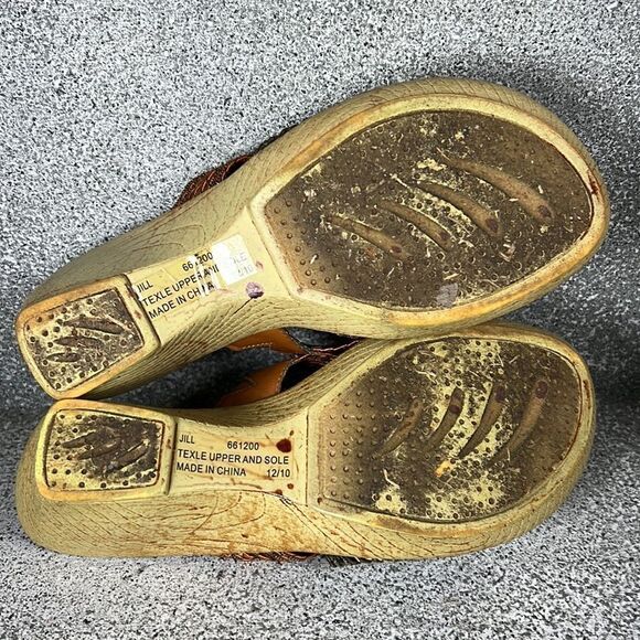 Kim Rogers Jill Open Toed Stretch Sandals Wedges Shoes Size 7.5 - Picture 6 of 7